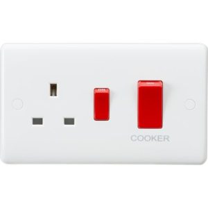 KNIGHTSBRIDGE CURVE 45A COOKER SWI+SKT