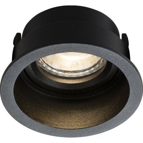KNIGHTSBRIDGE DIPA SINGLE FIXED ROUND ANTI-GLARE DOWNLIGHT BLACK