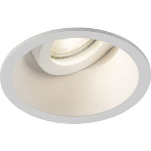 KNIGHTSBRIDGE DIPA SINGLE TILT ROUND ANTI-GLARE DOWNLIGHT WHITE