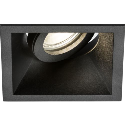 KNIGHTSBRIDGE DIPA SINGLE TILT SQUARE ANTI-GLARE DOWNLIGHT BLACK