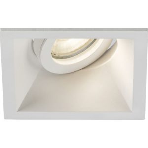 KNIGHTSBRIDGE DIPA SINGLE TILT SQUARE ANTI-GLARE DOWNLIGHT WHITE