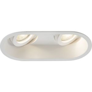 KNIGHTSBRIDGE DIPA TWIN TILT ROUND ANTI-GLARE DOWNLIGHT WHITE