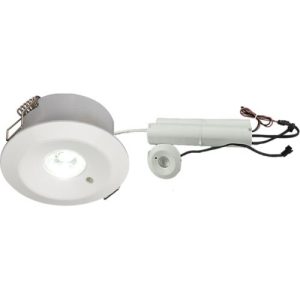 KNIGHTSBRIDGE 230V IP20 3W LED EMERGENCY DOWNLIGHT (MAINTAINED/NON-MAINTAINED) 3000K