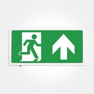 KNIGHTSBRIDGE 230V IP20 4W LED EMERGENCY EXIT SIGN - SELF-TEST+ LEGEND KIT