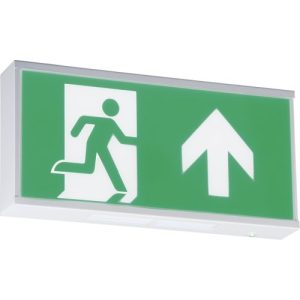 KNIGHTSBRIDGE 230V IP20 WALL MOUNTED LED EMERGENCY EXIT SIGN (MAINTAINED/NON-MAINTAINED)