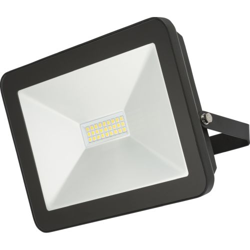 KNIGHTSBRIDGE 230V IP65 100W LED BLACK DIE-CAST ALUMINIUM FLOODLIGHT 4000K