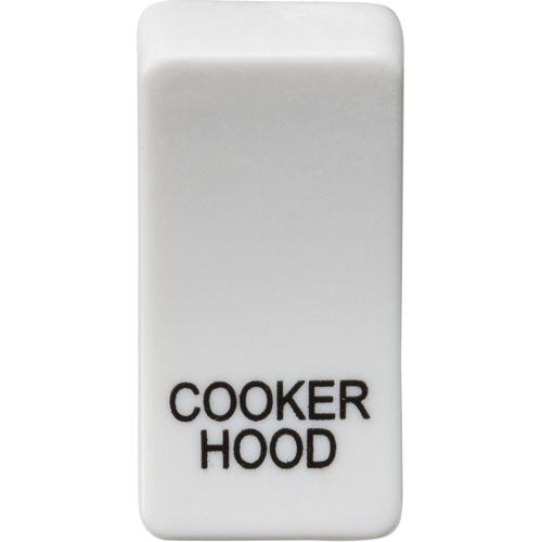 KNIGHTSBRIDGE SWITCH COVER "MARKED COOKER HOOD" - WHITE