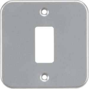 KNIGHTSBRIDGE METALCLAD 1G GRID FACEPLATE