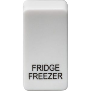 KNIGHTSBRIDGE SWITCH COVER "MARKED FRIDGE/FREEZER" - WHITE