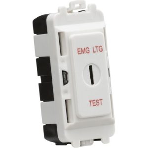 KNIGHTSBRIDGE 20AX DP KEY MODULE (MARKED EMG LTG TEST) - WHITE