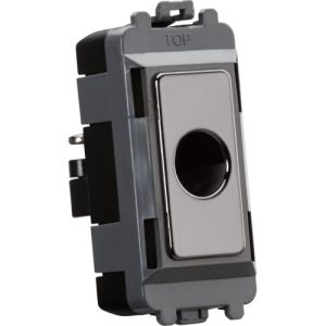 KNIGHTSBRIDGE FLEX OUTLET MODULE (UP TO 10MM) - BLACK NICKEL