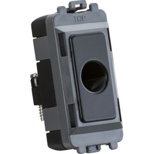 KNIGHTSBRIDGE FLEX OUTLET MODULE (UP TO 10MM) - MATT BLACK