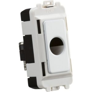 KNIGHTSBRIDGE FLEX OUTLET MODULE (UP TO 10MM) - MATT WHITE