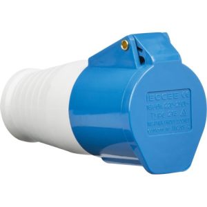 KNIGHTSBRIDGE 240V IP44 16A CONNECTOR 2P + E
