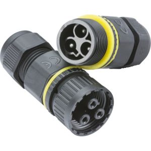 KNIGHTSBRIDGE IP68 16A PLUG AND SOCKET CABLE CONNECTOR (3-POLE)