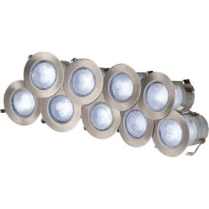 KNIGHTSBRIDGE 230V IP65 10 X 0.2W COOL WHITE LED KIT 6000K