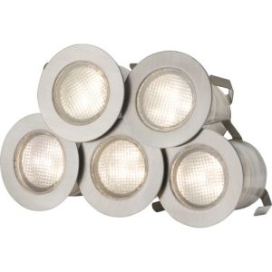 KNIGHTSBRIDGE IP65 230V 10 X 0.2W WARM WHITE LED KIT 3000K