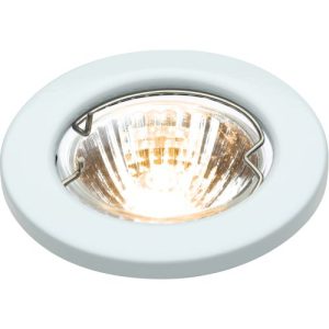 KNIGHTSBRIDGE IP20 12V 50W MAX. L/V WHITE DOWNLIGHT WITH BRIDGE