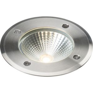 KNIGHTSBRIDGE 230V IP65 6W LED STAINLESS STEEL RECESSED GROUND LIGHT 3000K