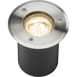 KNIGHTSBRIDGE 230V IP65 3W LED STAINLESS STEEL RECESSED GROUND LIGHT 3000K