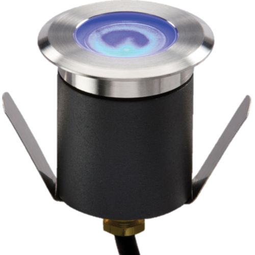 KNIGHTSBRIDGE 230V IP65 1.5W HIGH OUTPUT LED BLUE MINI GROUND LIGHT COMES WITH CABLE. NON-DIMMABLE