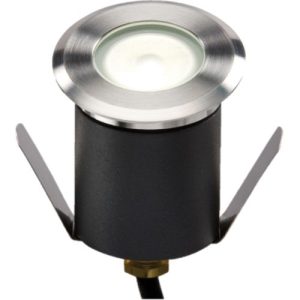 KNIGHTSBRIDGE 230V IP65 1.5W 4000K HIGH OUTPUT LED WHITE MINI GROUND LIGHT COMES WITH CABLE. NON-DIMMABLE