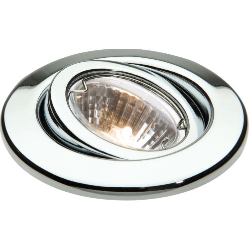 KNIGHTSBRIDGE IP20 12V 50W MAX. L/V CHROME GIMBAL DOWNLIGHT