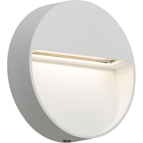 KNIGHTSBRIDGE 230V IP44 3W LED ROUND WALL/GUIDE LIGHT - WHITE