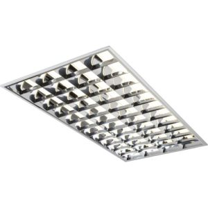 KNIGHTSBRIDGE 230V IP20 4X36W T8 HF EMERGENCY CAT2 MODULAR FLUORESCENT FITTING 600X1200MM