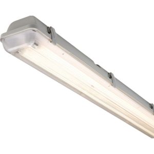 KNIGHTSBRIDGE 230V IP65 2X35W T5 HF TWIN NON-CORROSIVE FLUORESCENT FITTING 5FT