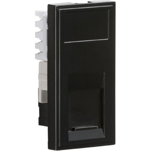 KNIGHTSBRIDGE UTP CAT5E RJ45 OUTLET MODULE 25 X 50MM - BLACK