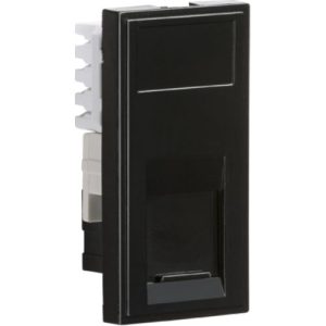 KNIGHTSBRIDGE UTP CAT6 RJ45 OUTLET MODULE 25 X 50MM - BLACK
