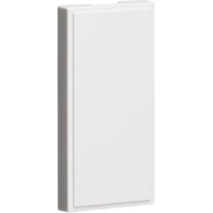 KNIGHTSBRIDGE PACK OF 10 - HALF BLANKING MODULES (25 X 50MM) - WHITE