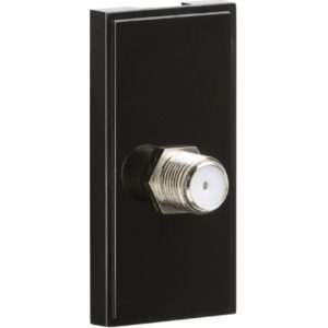 KNIGHTSBRIDGE SAT TV OUTLET MODULE 25 X 50MM - BLACK