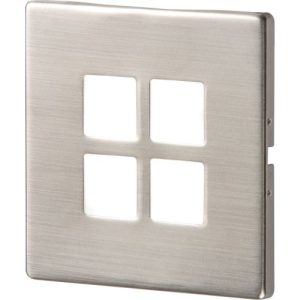 KNIGHTSBRIDGE 230V IP20 1W STAINLESS STEEL RECESSED LED WALL LIGHT
