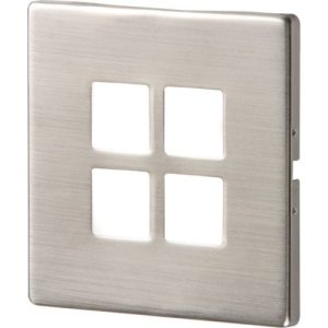 KNIGHTSBRIDGE STAINLESS STEEL RECESSED LED WALL LIGHT SINGLE WHITE (1 X 1W LED)