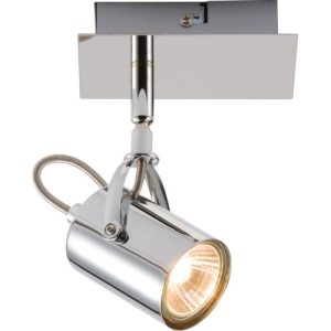KNIGHTSBRIDGE 230V GU10 SINGLE CHROME SPOTLIGHT