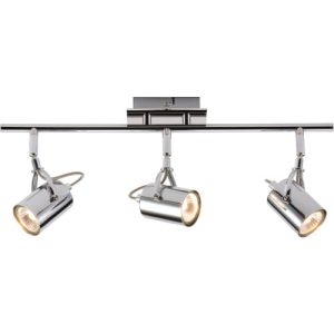 KNIGHTSBRIDGE 230V GU10 TRIPLE BAR SPOTLIGHT - CHROME