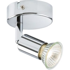 KNIGHTSBRIDGE 230V GU10 SINGLE SPOTLIGHT - CHROME