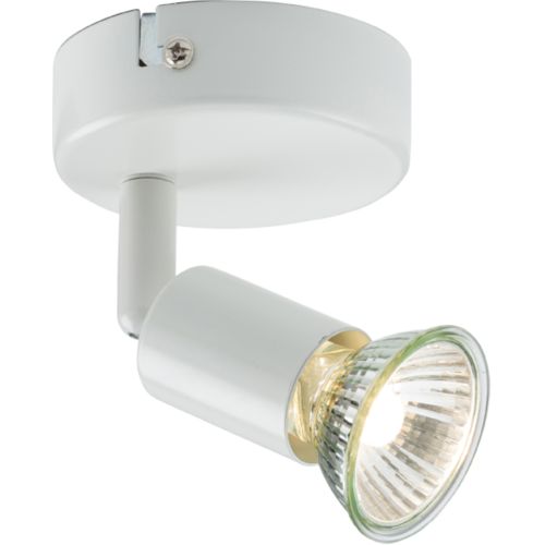KNIGHTSBRIDGE 230V GU10 SINGLE SPOTLIGHT - WHITE