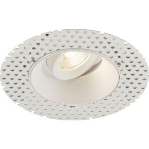 KNIGHTSBRIDGE ODAN SINGLE TILT ROUND TRIMLESS DOWNLIGHT WHITE