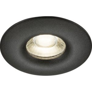 KNIGHTSBRIDGE ODINA SINGLE FIXED ROUND DOWNLIGHT BLACK