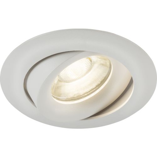 KNIGHTSBRIDGE ODINA SINGLE TILT ROUND DOWNLIGHT WHITE