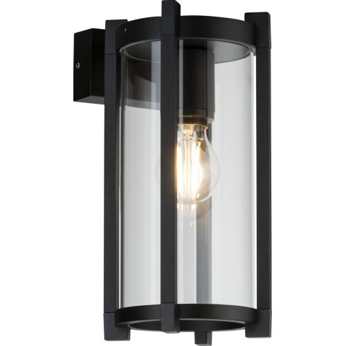 KNIGHTSBRIDGE 230V IP54 E27 CYLINDER OUTDOOR WALL LIGHT