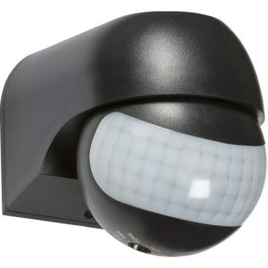 KNIGHTSBRIDGE IP44 180° MINI PIR SENSOR - BLACK