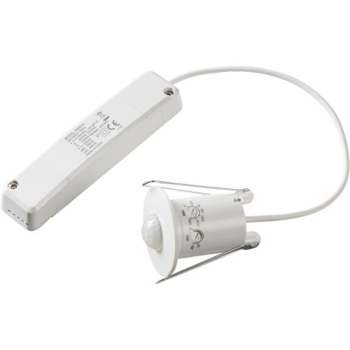 KNIGHTSBRIDGE IP20 MINI 360° PIR SENSOR WITH POWER MODULE - RECESS MOUNTING