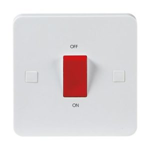 KNIGHTSBRIDGE PURE 45A 1G DP SWITCH