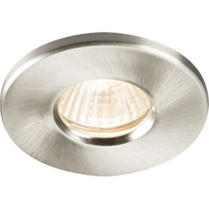 KNIGHTSBRIDGE IP65 GU10 RECESSED DOWNLIGHT - BRUSHED CHROME