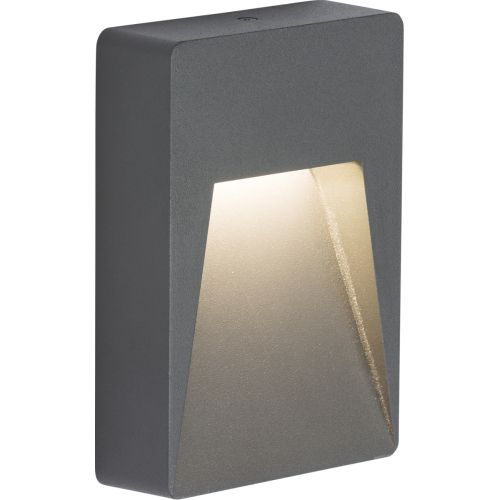 KNIGHTSBRIDGE 230V IP54 2W LED GUIDE LIGHT - ANTHRACITE
