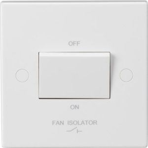 KNIGHTSBRIDGE SQUARE EDGE 3-POLE FAN ISOLATOR SWITCH